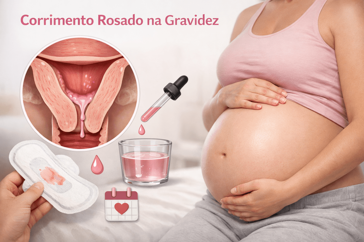 Corrimento rosado na gravidez: causas, riscos e cuidados essenciais