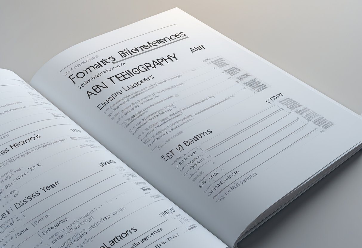 Página de referência bibliográfica aberta mostrando várias citações formatadas segundo as normas ABNT.